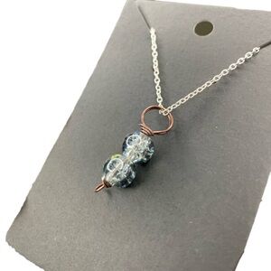 Black handmade necklace